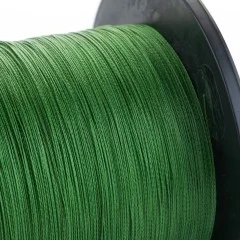 Angelschnur 4-Fach geflochten grün 0,18mm 550m Spule Zite Fishing - Strapazierfähige 4-fach PE-Faser