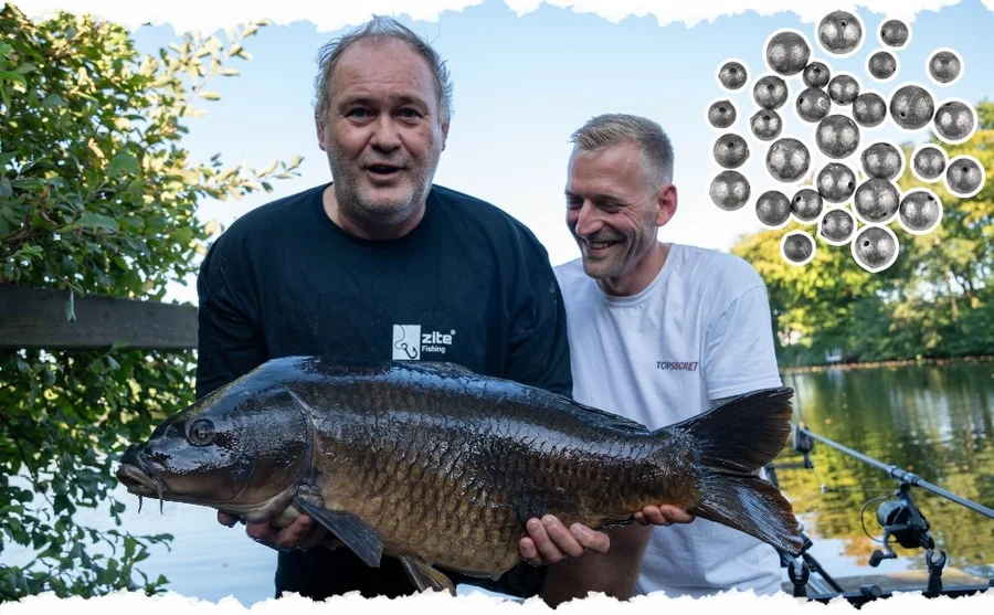 Zite Fishing Lochblei Sortiment 30 Stück 5-20g Kugelblei mit Schnurkanal in Sortierbox Grund- & Strömungsangeln - Unsere Lochbleie im Outdoor-Einsatz