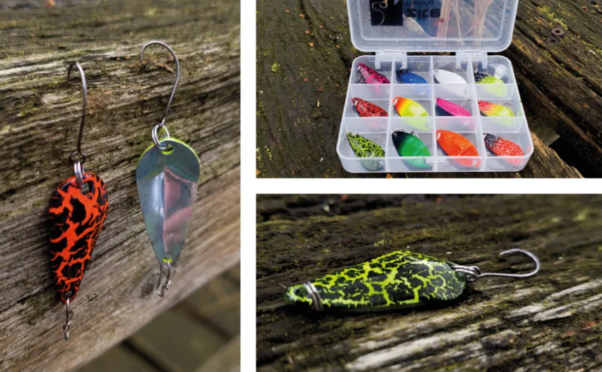 Zite Fishing Forellen Spoon Sortiment 13-teilig Neon Bunt 3g - Unsere Forellen-Blinker im Outdoor-Einsatz