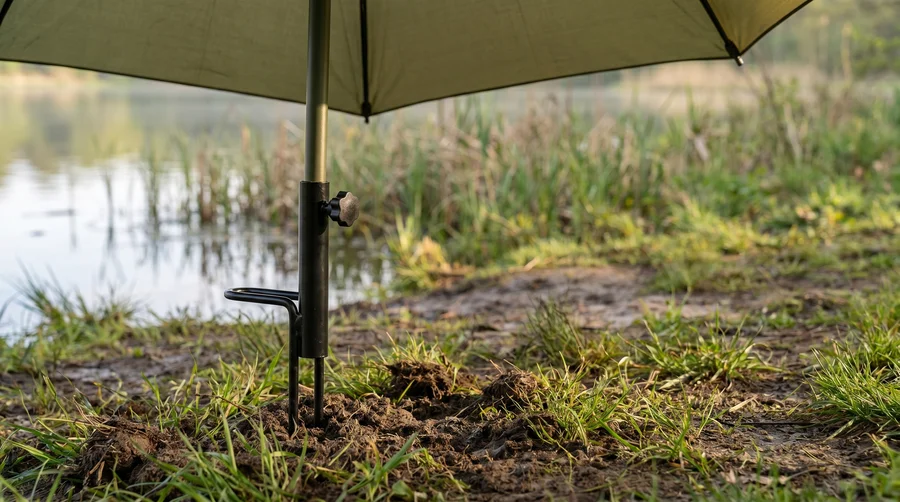 Zite Fishing Schirmstütze für Angelschirm - Stabil am Ufer verankert