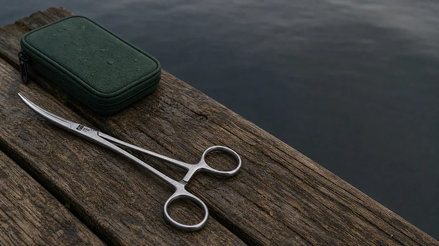 Zite Fishing Hakenlöser Zange Gebogen 18cm als Angelwerkzeug - Maximaler Grip am Hakenlöser