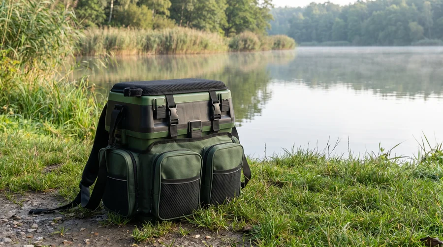 Multi Angel-Koffer-Rucksack & Sitz-Kiepe 3-in-1 – Angelrucksack Sitzkiepe Angelkoffer Zite Fishing  - Am Wasser immer bereit