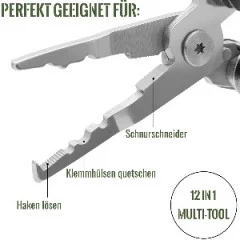 Zite Fishing 12-in-1 Multifunktions-Angelwerkzeug Tool - Vielseitig einsetzbar