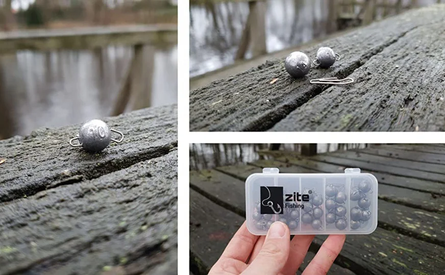 Zite Fishing Cheburashka Blei Jighead Set 30 Stück Box 6-14g - Unsere Cheburashkas im Outdoor Einsatz