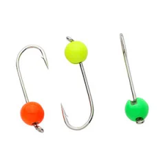 Zite Fishing Tungsten Jighead Set 27 Stück 0,3-1,2g Neon - 3 verschiedene Gewichte