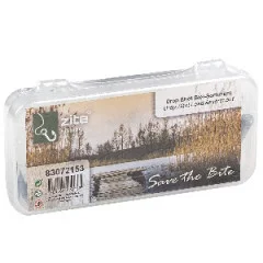 Drop Shot Blei Gewichte Sortiment in Box 3,5-14g Zite Fishing - Mit Sortierbox