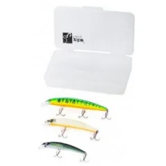 Wobbler Set Zander & Hecht 9-13cm Flachlaufend UV-Aktiv Zite Fishing - 3er-Set in Kunstköder-Box