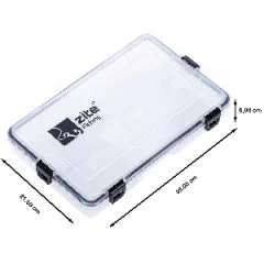 Tacklebox Wasserdicht für Angelzubehör & Kunstköder 35x21x5cm Zite Fishing - Maße: 35 x 21 x 5 cm