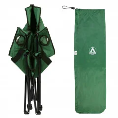 Angelstuhl & Campingstuhl bis 150kg Belastbar mit abnehmbarem Kopfkissen - Gut transportierbar