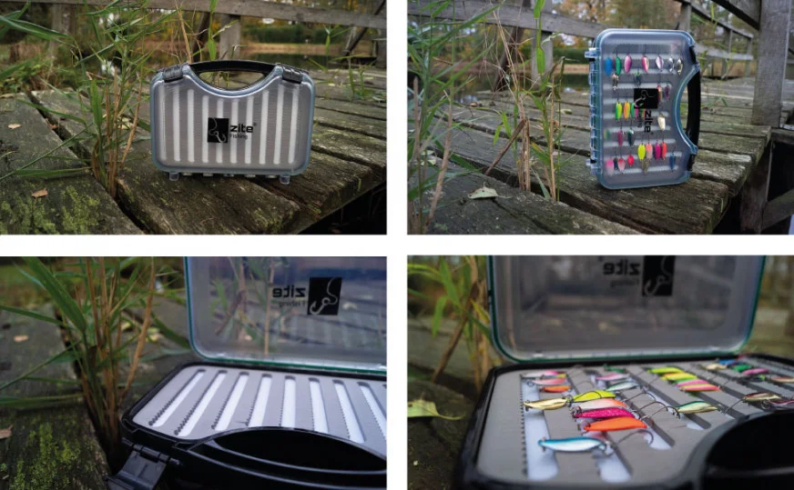 Zite Fishing Trout Spoon Box Groß & Wasserdicht 28x22x7cm - Unsere Kunstköderbox im Outdoor-Einsatz