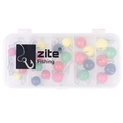 Cheburashka Wechsel-Bleie Bunt Farbig 5-14g Set in Box Zite Fishing - Praktische Box
