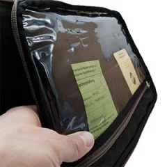 Angeltasche mit Tackle Boxen & Schultergurt 43cm Groß Zite Fishing - Klarsicht-Tasche im Deckel