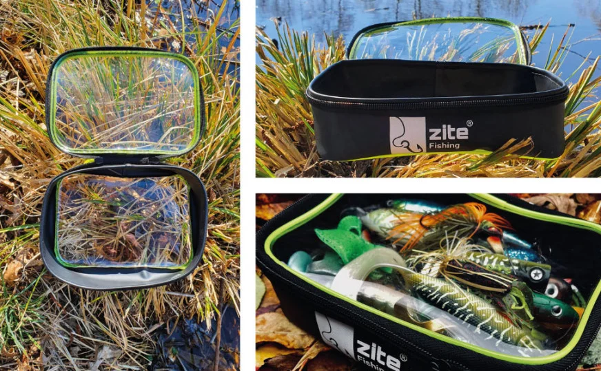 Window Bag Kunstköder Angelzubehör Tasche Wasserdicht Zite Fishing - Unsere Kunstköder-Tasche im Outdoor-Einsatz