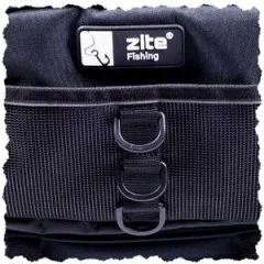 Angelrucksack mit 4 Boxen & Rückenpolster als Spinnfischer Rucksack Schwarz - D-Ringe für Zubehör