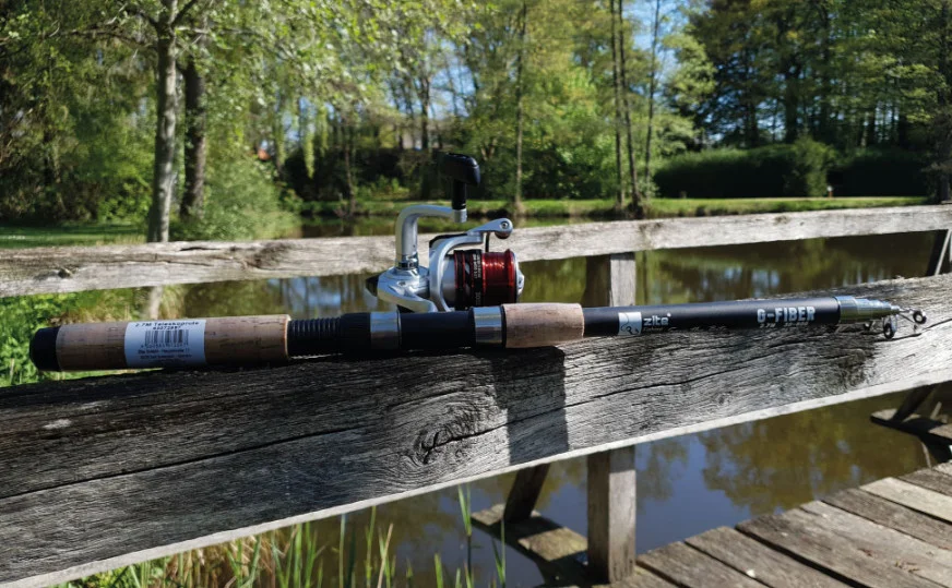 Angelset Karpfen Aal mit Rute 2,70m + Rolle bespult und Alu-Ersatzspule Zite Fishing - Unserer Forellen-Angelset im Outdoor-Einsatz