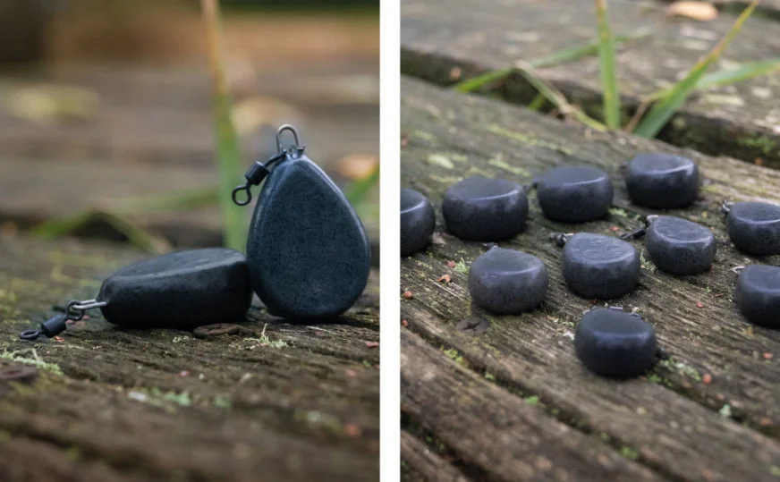 Karpfenblei Sortiment 10 Stück Flat Pear Wirbelblei 40-155g Zite Fishing - Unser Karpfenblei-Sortiment im Outdoor-Einsatz