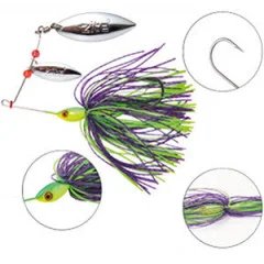 Spinnerbaits Set 7-17g 5 STK Spinnköder Hecht Zander Barsch Zite Fishing - Komplettes Sortiment