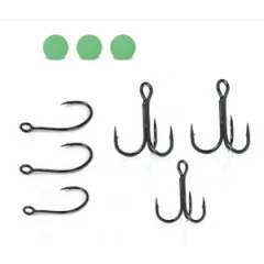 Forellen Inline Spoons Set Neon 2-3,5g mit Köderbox Zite Fishing - 3 komplette Montagen