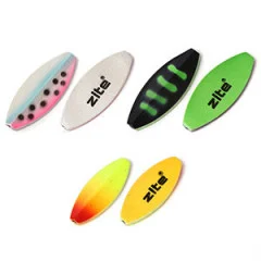 Forellen Inline Spoons Set Neon 2-3,5g mit Köderbox Zite Fishing - Ein vielfältiger Farbmix