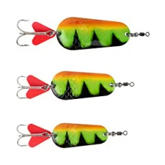 Blinker Raubfisch Angeln Löffelblinker Set Barsch Neon Dekor Zite Fishing - 3 Größen