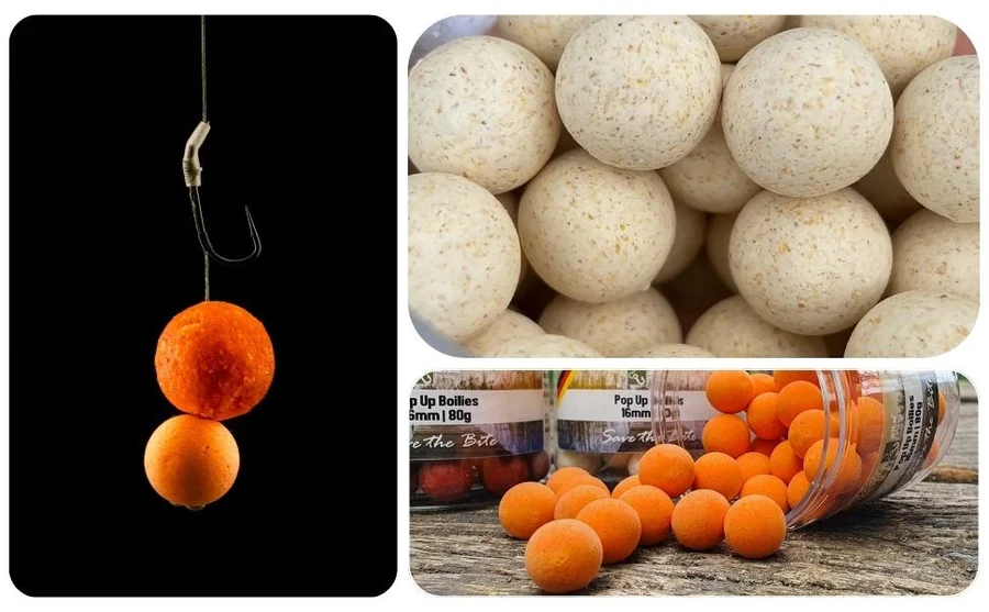 16mm Pop-Up Boilies mit Muschelaroma von Zite Fishing - Unsere Pop-Up Boilies beim Angelausflug