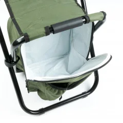 Angelhocker mit Kühlfach mit Angelrucksack Funktion Zite Fishing - Integriertes Kühlfach