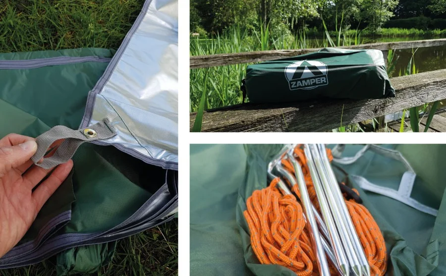Zamper Tarp Zeltplane grün 3x3 m - Unsere Zeltplane im Outdoor-Einsatz