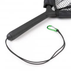 Watkescher & Belly Boat Kescher Gummiert Schwimmend 50x40cm Zite Fishing - Gummiband und Karabiner