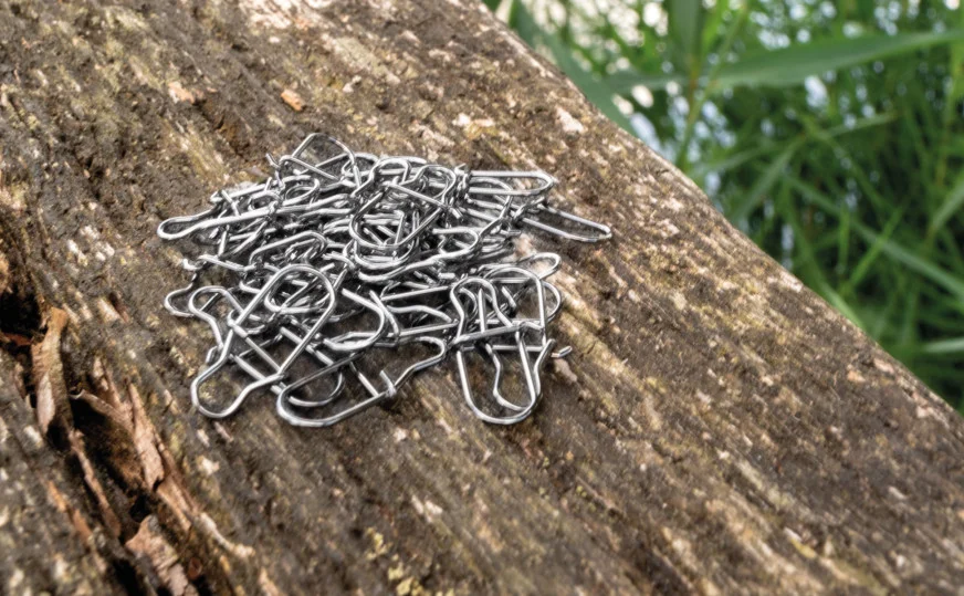 Karabiner Snaps Angelwirbel Gr. 000# 4 kg 30 Stück Zite Fishing - Unsere Karabiner-Snaps im Outdoor-Einsatz