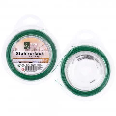 7x7 Edelstahl Angelvorfach 10m 9kg mit Klemmhülsen Zite Fishing - 20 Klemmhülsen inklusive