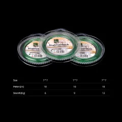 7x7 Edelstahl Angelvorfach 10m 9kg mit Klemmhülsen Zite Fishing - 3 Stärken erhältlich