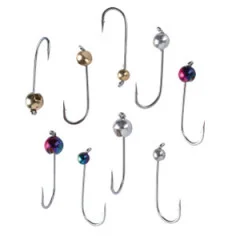 Tungsten Jigköpfe Forelle Metallic 0,3-1,2g 9 STK UL Forellenhaken Zite Fishing - Fertige Montage