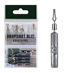 Drop Shot Blei mit Clip 5 g 5 Stück Set Zite Fishing - Praktisches 5er-Set
