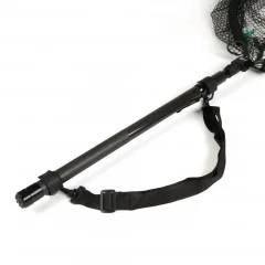 Streetfishing Kescher Gummiert Teleskop Spinnkescher Schwimmend 3,70m Zite Fishing - Verstellbarer Schultergurt