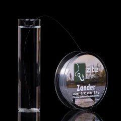 Zander Vorfachschnur Fluorocarbon Monofile Schnur Beschichtet 0,35mm 30m - Nahezu unsichtbar