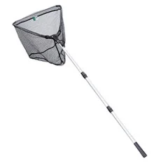 Zite Fishing Angelkescher gummiert 2,10 m + Fisch-Maßband 120 cm + Hakenlöser-Zange 18 cm im Set - Angelkescher Gummiert 2,10m
