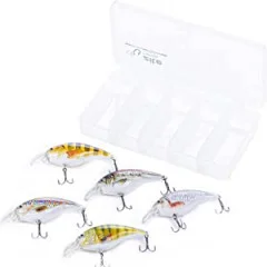 Crankbait Wobbler Set 10 Stück Zander Hecht Barsch Zite Fishing - Köderbox inklusive