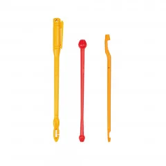 Zite Fishing Kescher 2,10 m + Abhakmatte 100 x 60 cm + Hakenlöser 3 Stück - Form und Farbe