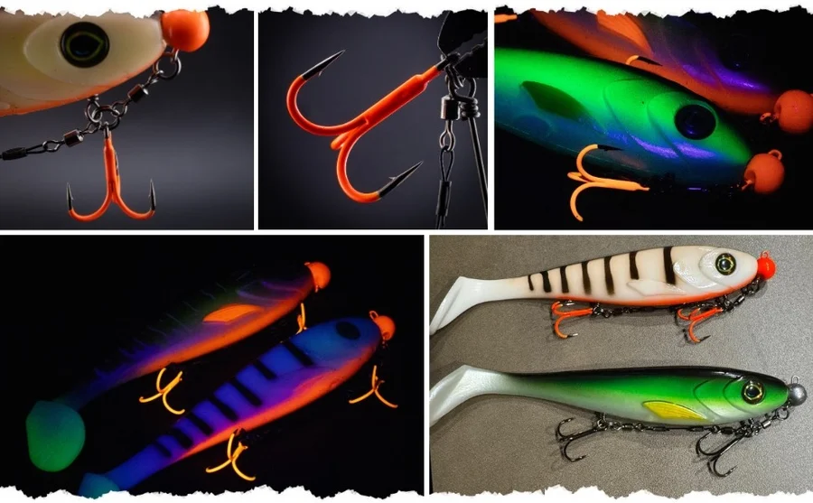 Zite Fishing Hecht Gummifisch-System L 13cm UV Aktiv 20g - ideal für Hechtköder 21-26 cm - Unsere Gummifisch-Systeme im Outdoor-Einsatz