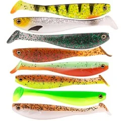 Inzite Pershad Liquid Oil 8 cm 7 STK Gummiköder Barsch - 8 effektive Farbvarianten