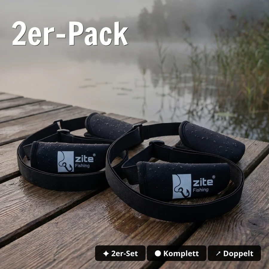 Rutenschutz Verstellbar – Neopren Rutentasche 80–220 cm für Spinn-, Feeder- & Matchruten Zite Fishing - 2er-Pack