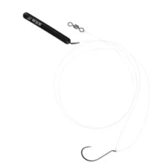 Zite Fishing Tungsten Drop Shot Ready Rig #L mit 14g Gewicht, DS Haken & Fluorocarbon-Coated Vorfach als Fertigmontage - Direkt startklar