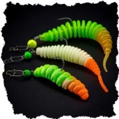 Zite Fishing Tungsten Cheburashka ProSharp Rigs Größe #8 Neon Tungstenperle UV Aktiv Forelle Angelhaken - Stabilität auch bei harten Bissen