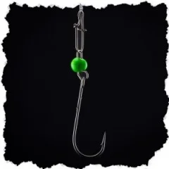 Zite Fishing Tungsten Cheburashka ProSharp Rigs Größe #8 Neon Tungstenperle UV Aktiv Forelle Angelhaken - Perfekte Köderführung mit flexibler Montage