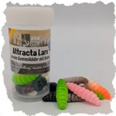 Attracta Larv Forellenköder Allround Mix Knoblauch Aroma Floating Edition 3,5 cm 8 St. Gummiköder - Flexibilität bei Wetter- und Wasserbedingungen