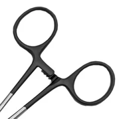 Zite Fishing Hakenlöser Zange gebogen 20 cm rostfreier Stahl mit schwarzem Griff-Coating für Universaleinsatz - Ergonomischer & rutschfester Griff