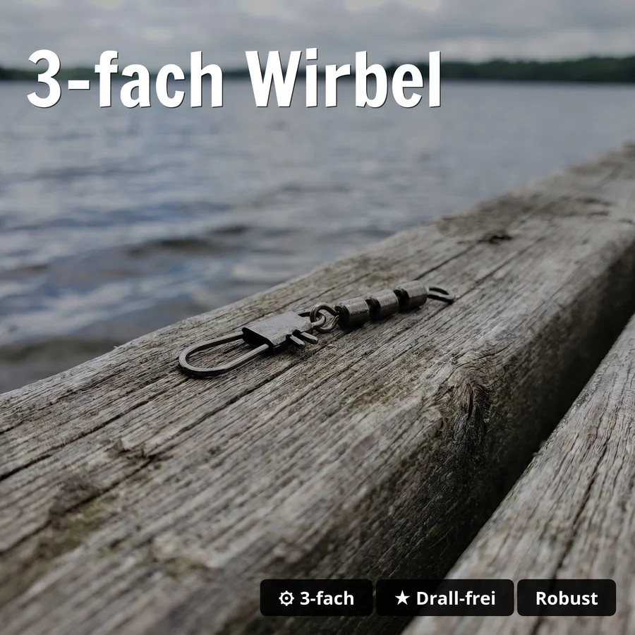 Zite Fishing Schlepp-Posen Set Slim 4g – Sbirolino Pose Forelle mit Wirbel & Sinker - 3-fach Wirbel