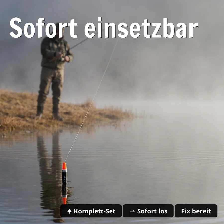 Zite Fishing Schlepp-Posen Set Slim 4g – Sbirolino Pose Forelle mit Wirbel & Sinker - Sofort einsetzbar
