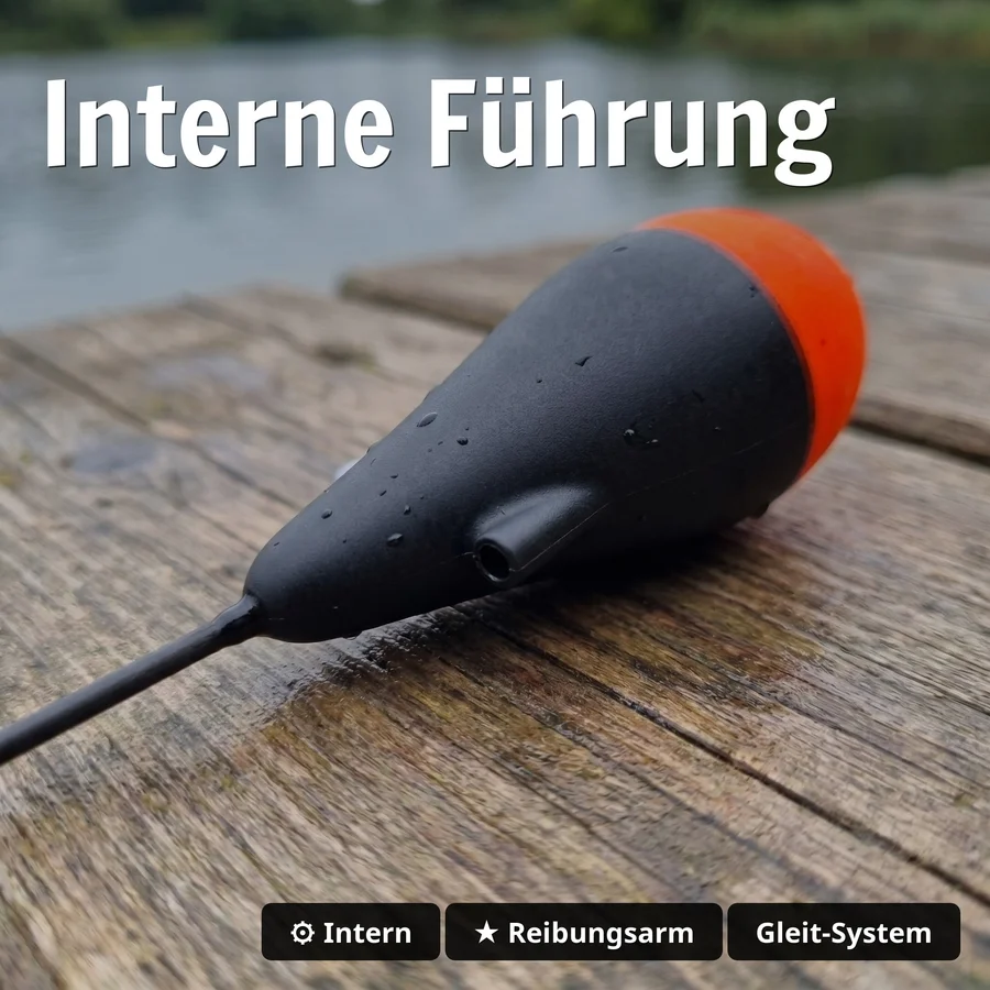 Zite Fishing Schlepp-Posen Rund 2g/3g/4g – 3er Set Forellen-Posen mit interner Schnurführung - Interne Führung