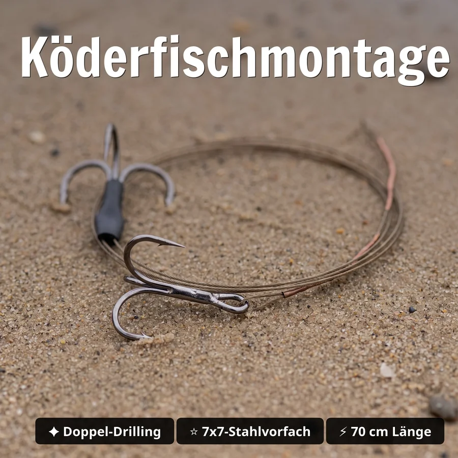 Deadbait Hechtposen Sortiment - Durchlaufposen mit Köderfisch System, Wirbel, Bleigewichte & mehr für das Hechtangeln - Köderfischmontage